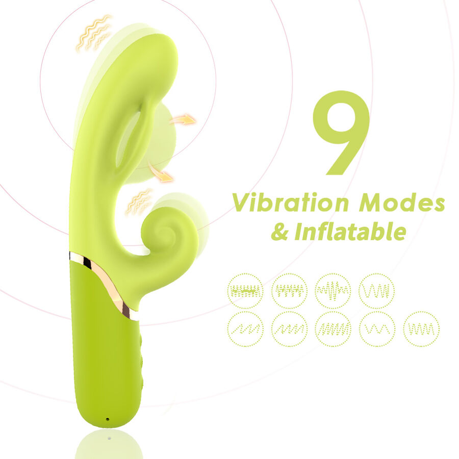 ARMONY - AUFBLASBARER PUNKT A ZUM STIMULATORVIBRATOR GRÜN – Bild 3
