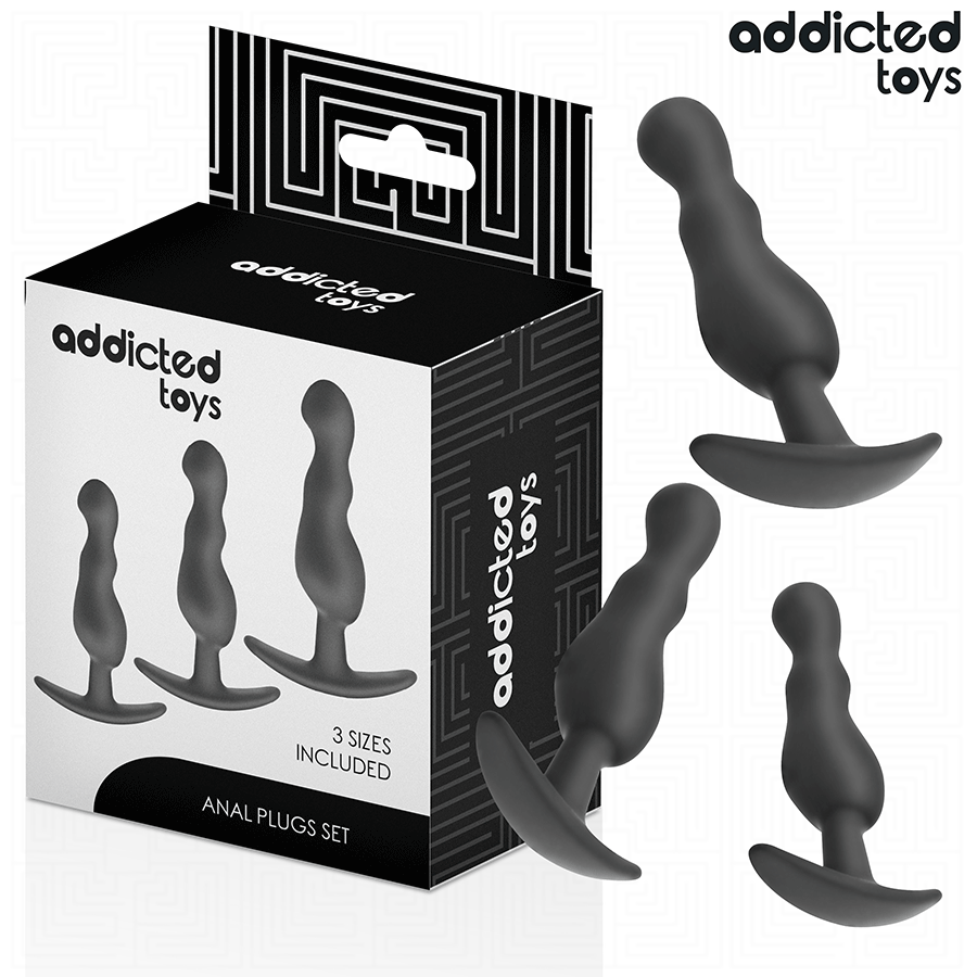 ADDICTED TOYS - 3ER-SET ANALPLUG MODELL 1