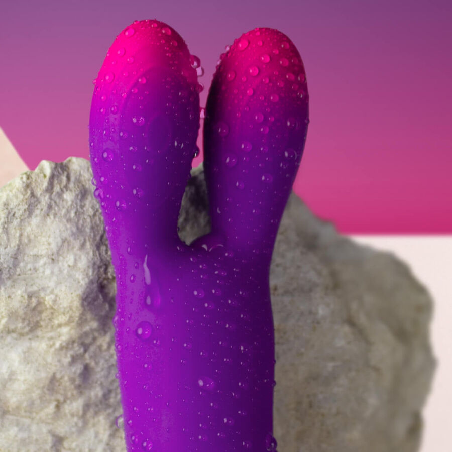 ROCKS-OFF - GLO-GIRL BUNNY LILA FLEXIBLER VIBRATOR – Bild 4