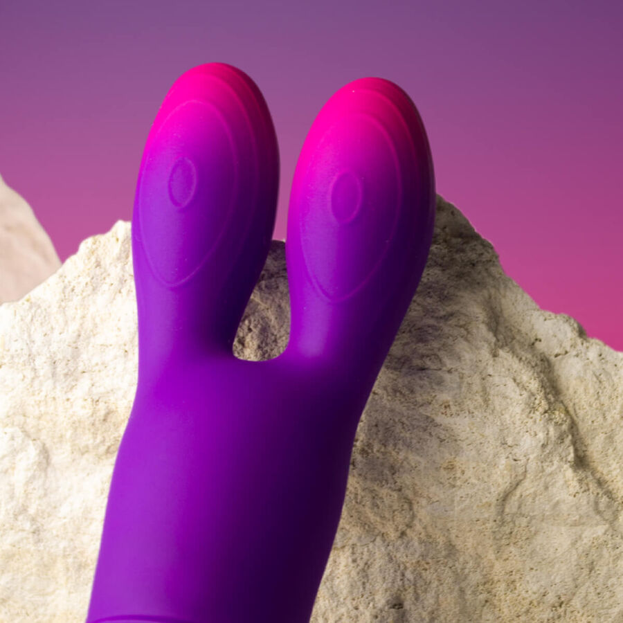 ROCKS-OFF - GLO-GIRL BUNNY LILA FLEXIBLER VIBRATOR – Bild 5
