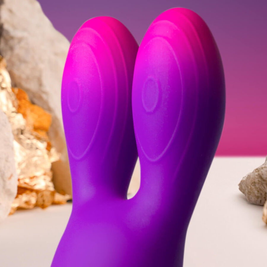ROCKS-OFF - GLO-GIRL BUNNY LILA FLEXIBLER VIBRATOR – Bild 3