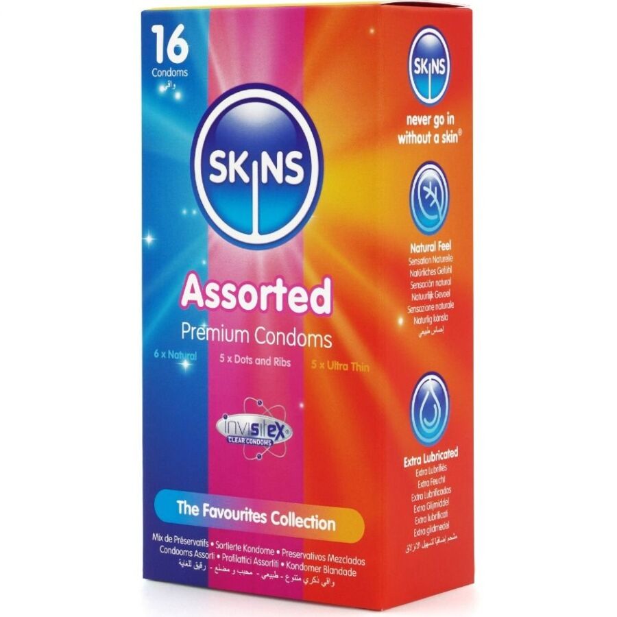 SKINS - SORTIERTE PREMIUM-KONDOME PACKUNG 16 – Bild 2