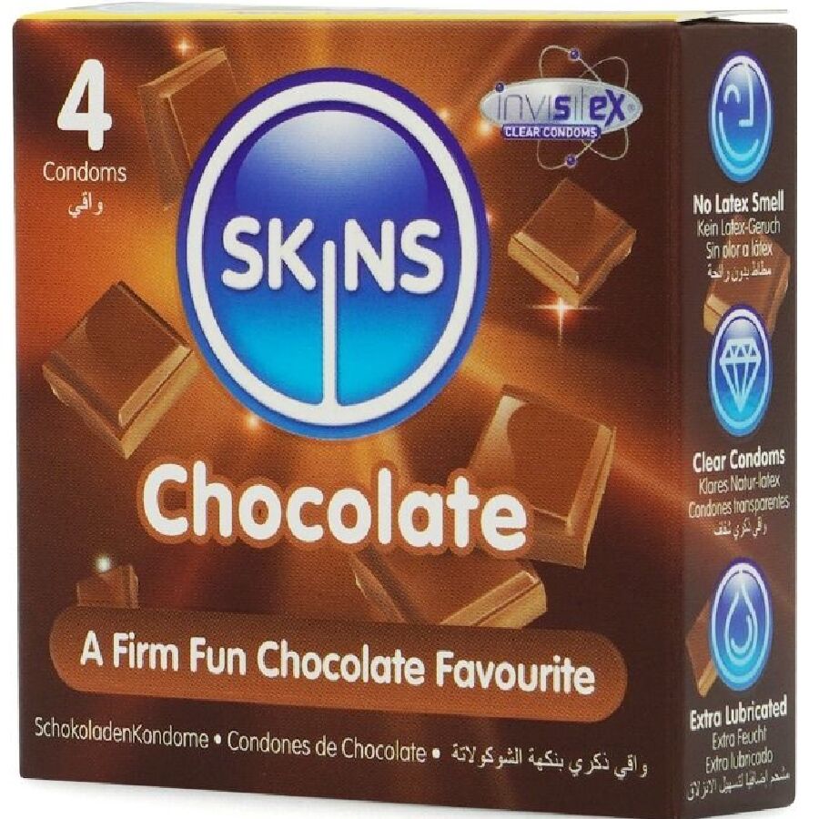 SKINS - SCHOKOLADE PREMIUM-KONDOME PACKUNG 4 – Bild 2