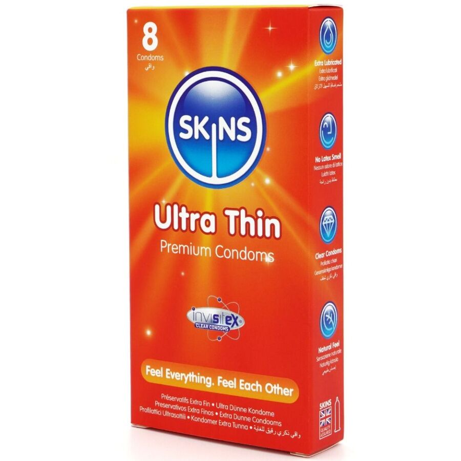 SKINS - ULTRA DÜNNE PREMIUM-KONDOME PACKUNG 8 – Bild 2