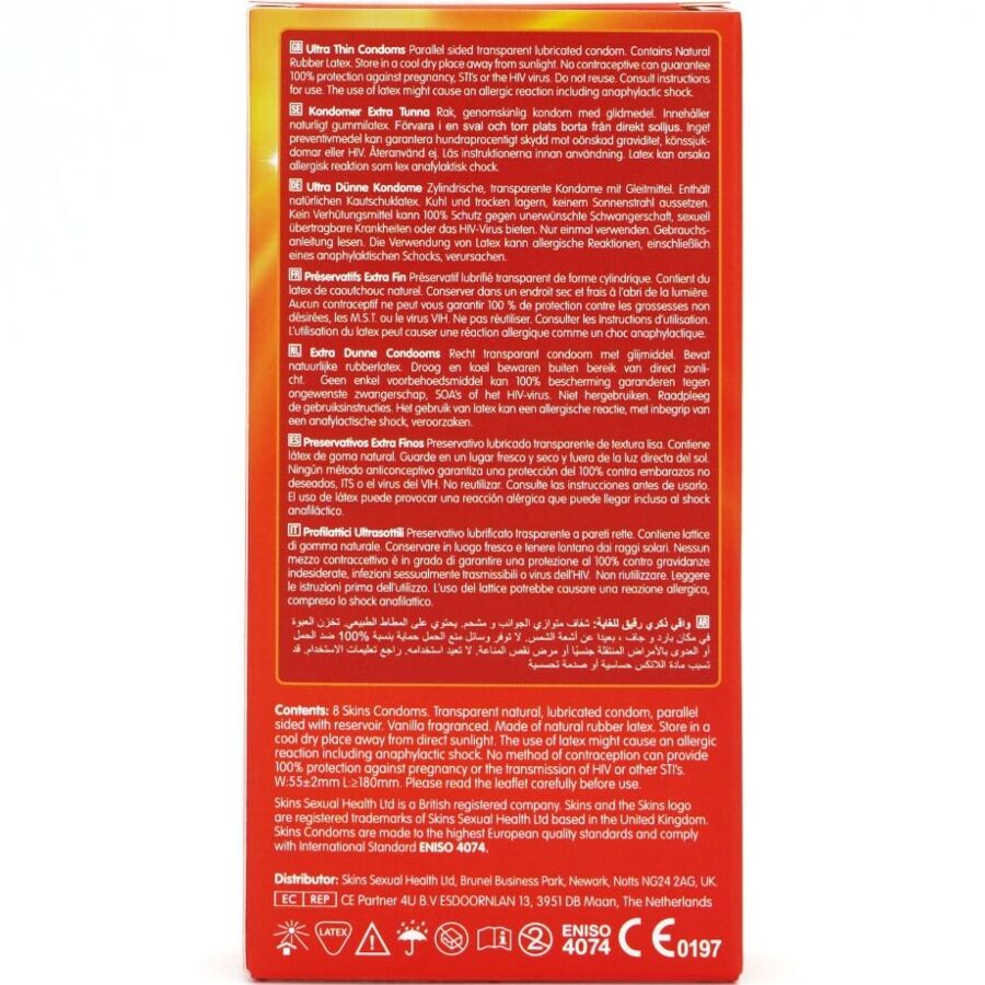 SKINS - ULTRA DÜNNE PREMIUM-KONDOME PACKUNG 8 – Bild 4