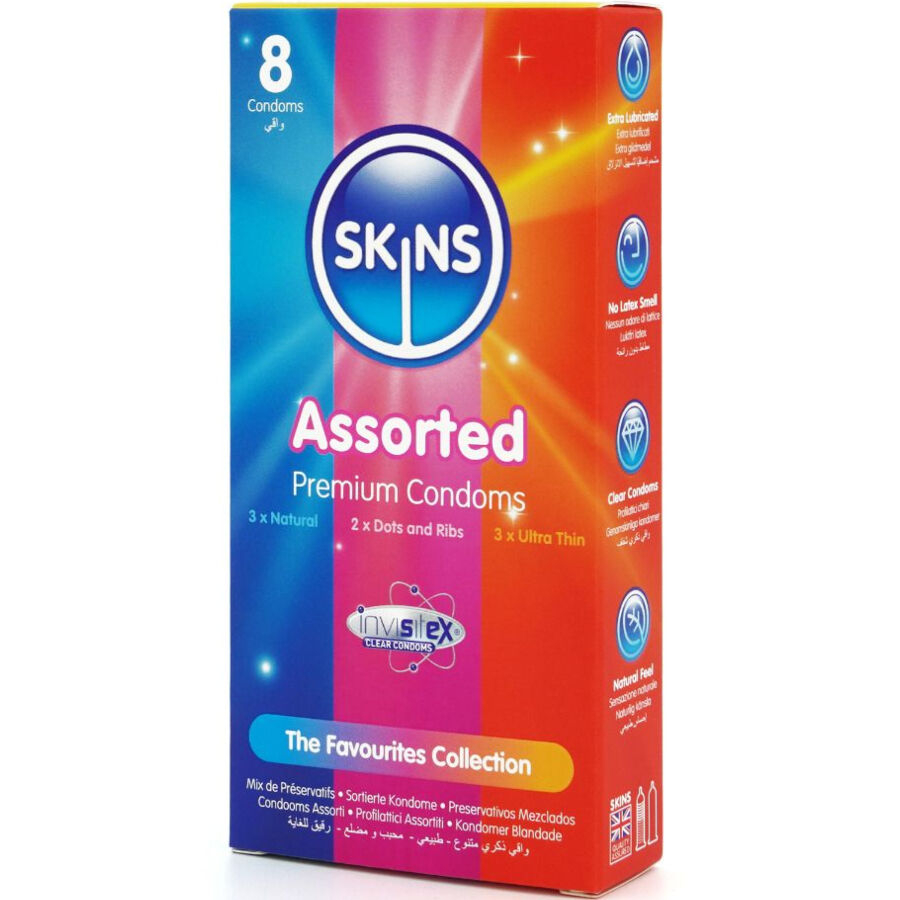 SKINS - SORTIERTE PREMIUM-KONDOME PACKUNG 8 – Bild 2