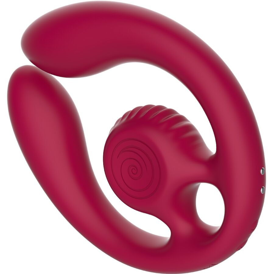 SNAIL VIBE - GIZI DUO PAARSTIMULATOR FERNBEDIENUNG BURGUND – Bild 3