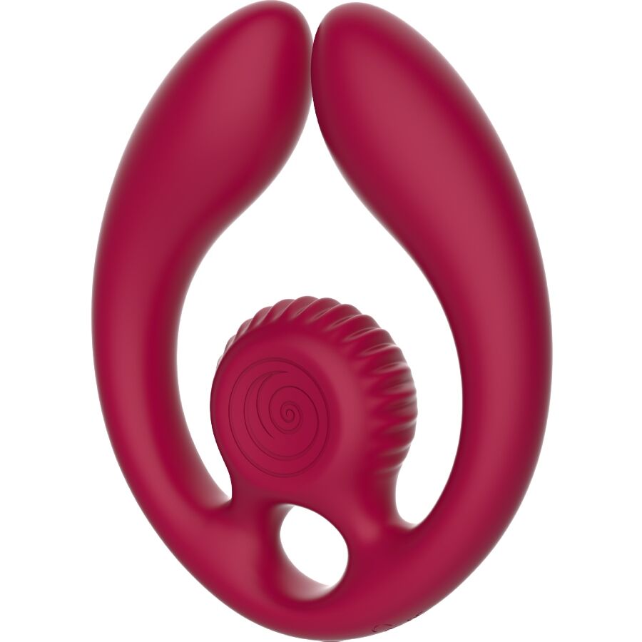 SNAIL VIBE - GIZI DUO PAARSTIMULATOR FERNBEDIENUNG BURGUND – Bild 4
