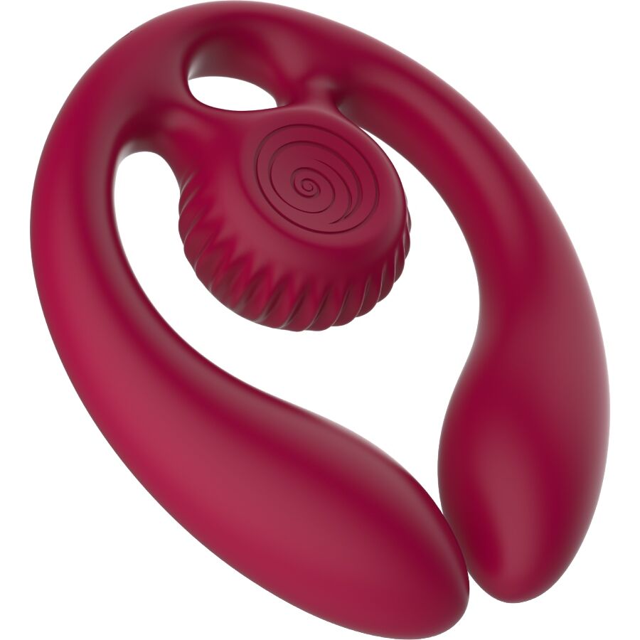 SNAIL VIBE - GIZI DUO PAARSTIMULATOR FERNBEDIENUNG BURGUND – Bild 2