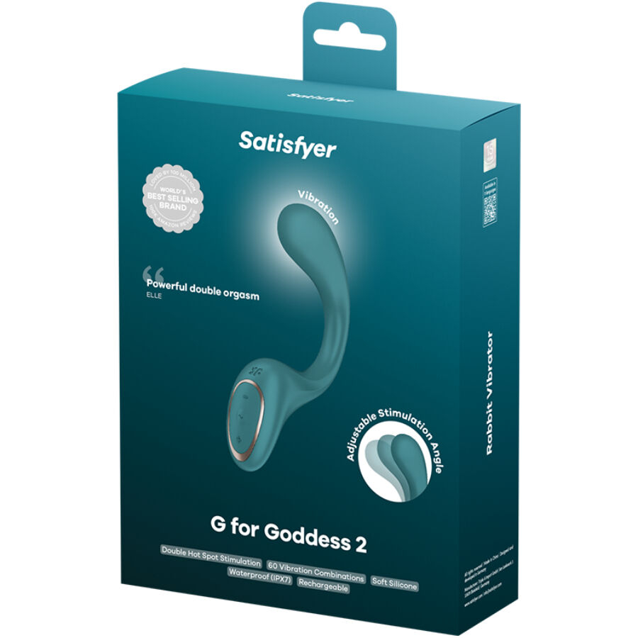 SATISFYER - G FOR GODDESS 2 HASE-VIBRATORFLASCHE GRÜN – Bild 5