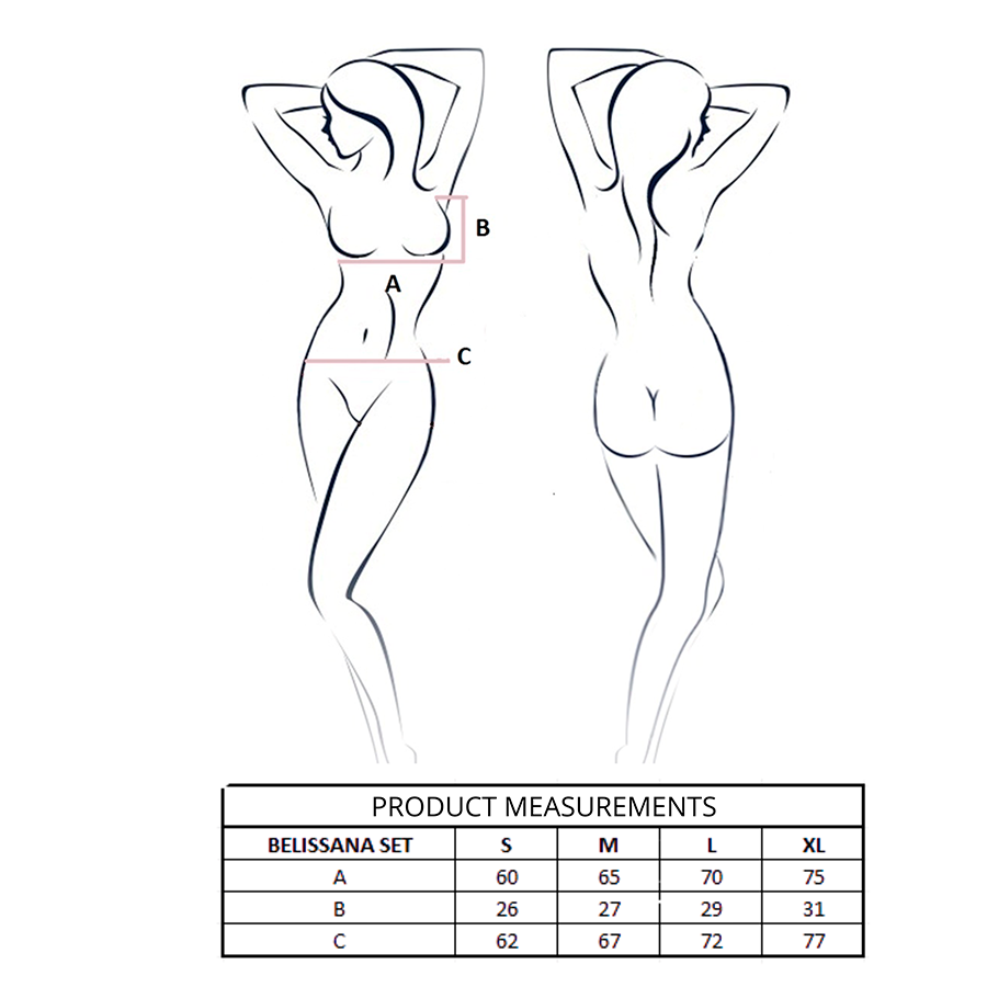 PASSION - BELISSANA BH + STRING SET BLAU L/XL – Bild 4