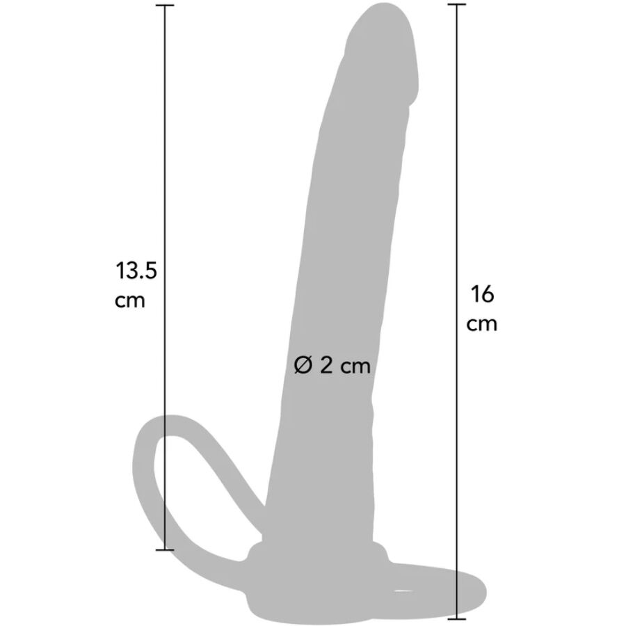 GET REAL - DOUBLE TROUBLE SILIKON-ANALPENETRATOR 16 CM – Bild 3