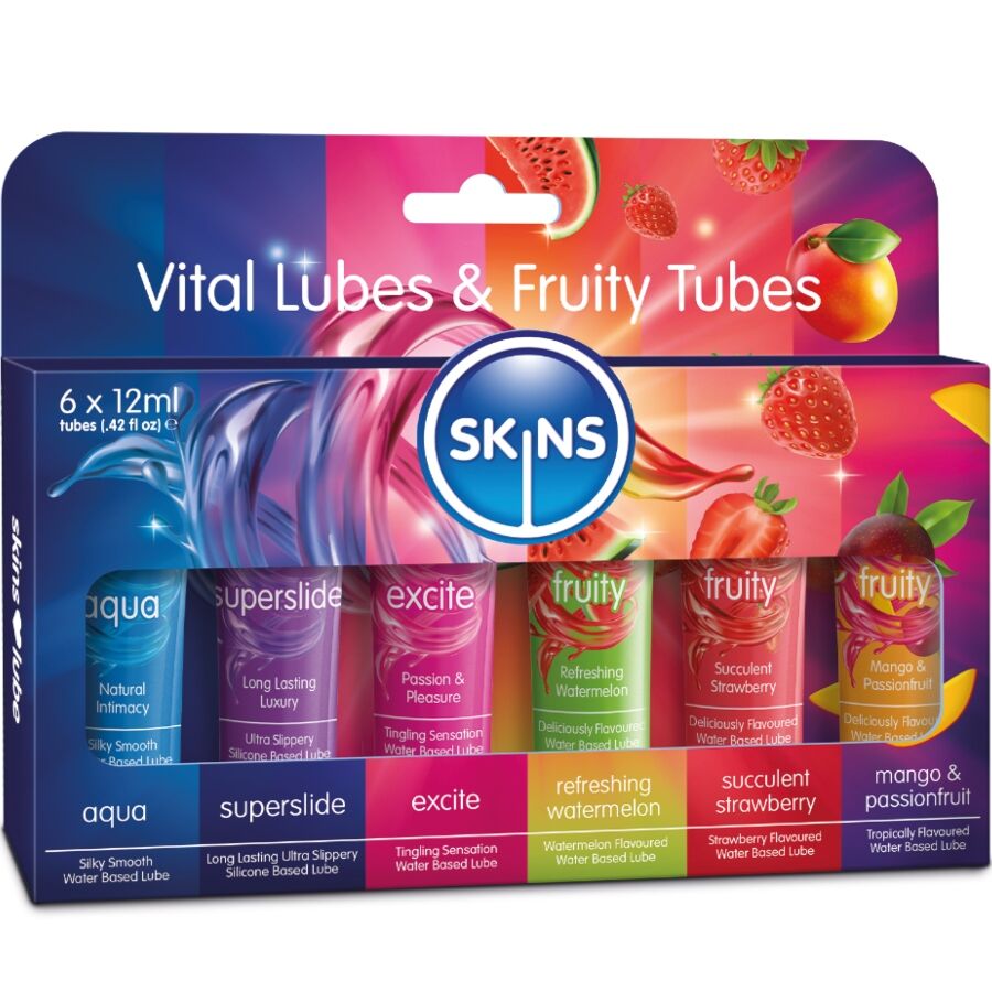 img_217168_58fed12ad03f1c50e5191d75a3d51af3_1.jpg SKINS VITAL FRUITY GLUBES KIT GLEITMITTEL 6 x 12 ML