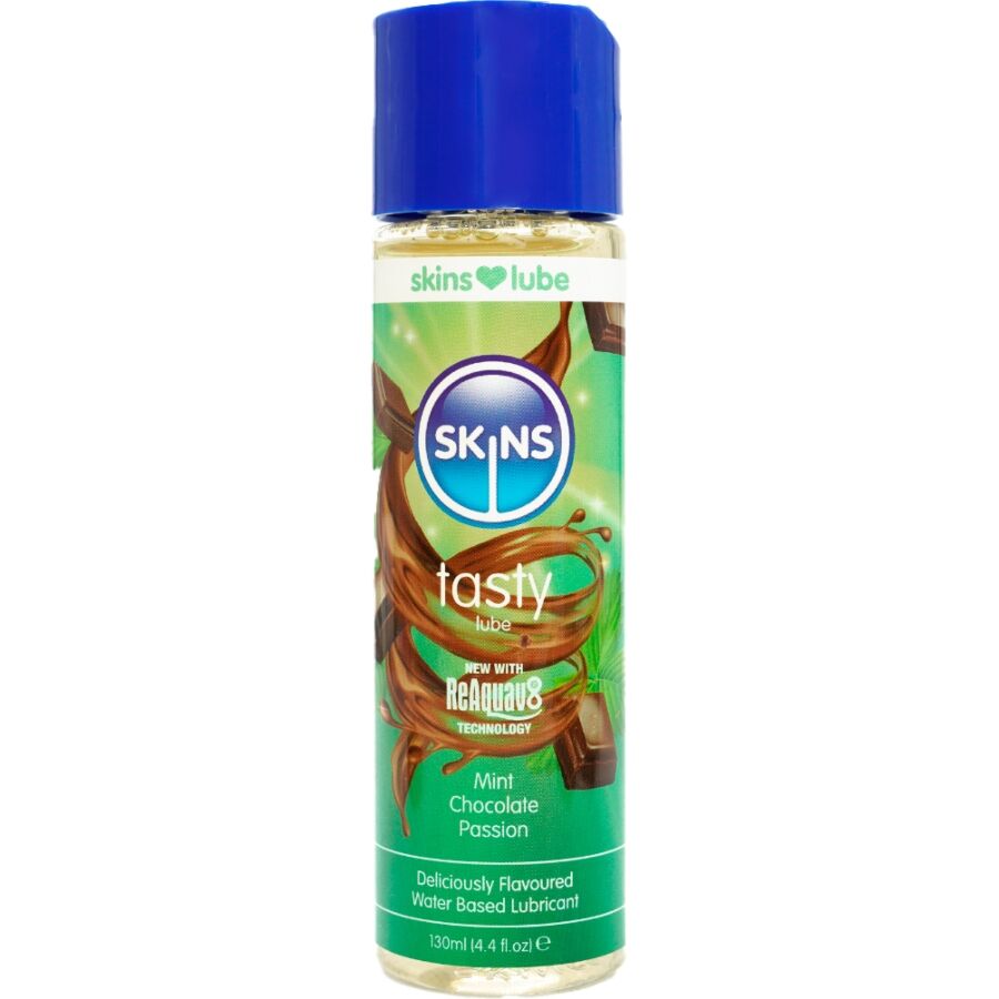 SKINS  KÖSTLICHES, WASSERBASIERTES GLEITMITTEL MINZE  SCHOKOLADE 130 ML