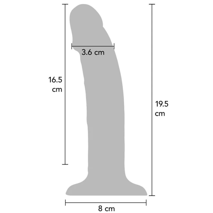 GET REAL - REALISTIC SILICONE VIBRATING DILDO CLEAR 19.5 CM – Bild 3