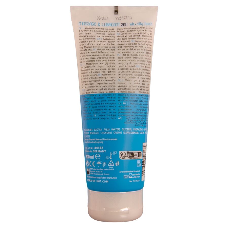 HOT - MASSAGE- GLEITGEL 2IN1 SILKY TOUCH 200 ML – Bild 2