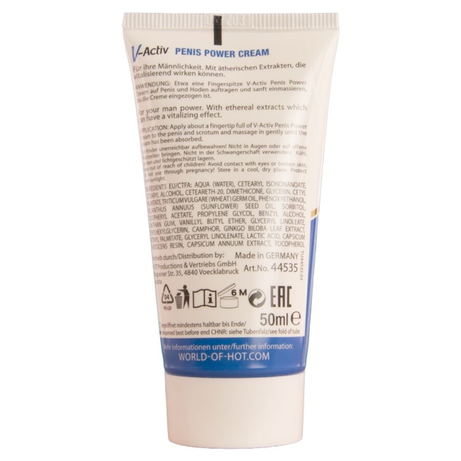 HOT - V-AKTIV PENIS POWER CREME FÜR MÄNNER 50 ML – Bild 2
