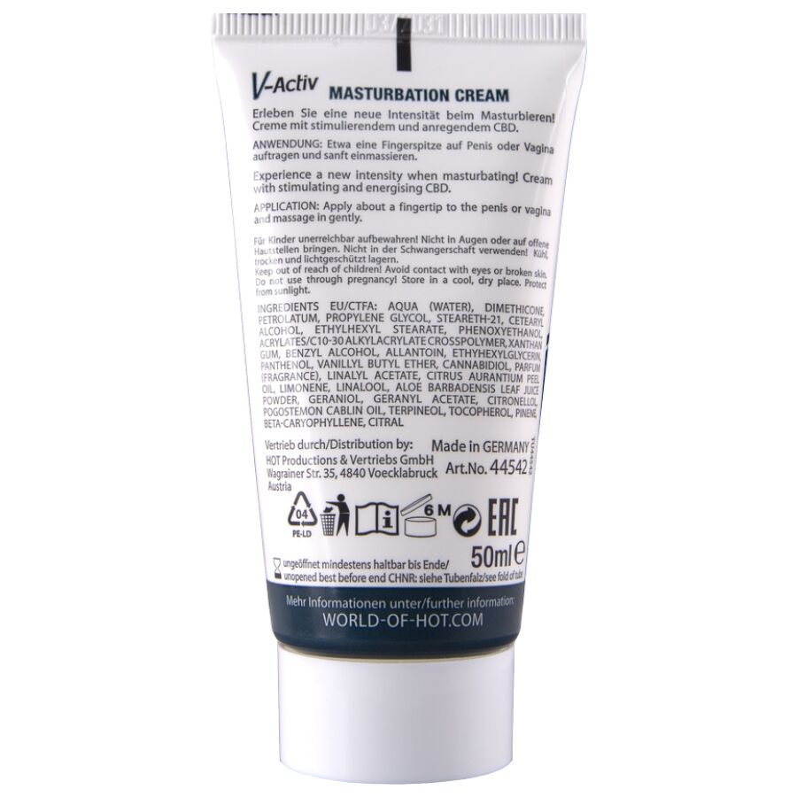 HOT - MASTURBATIONSCREME MIT CBD UNISEX 100ML – Bild 2