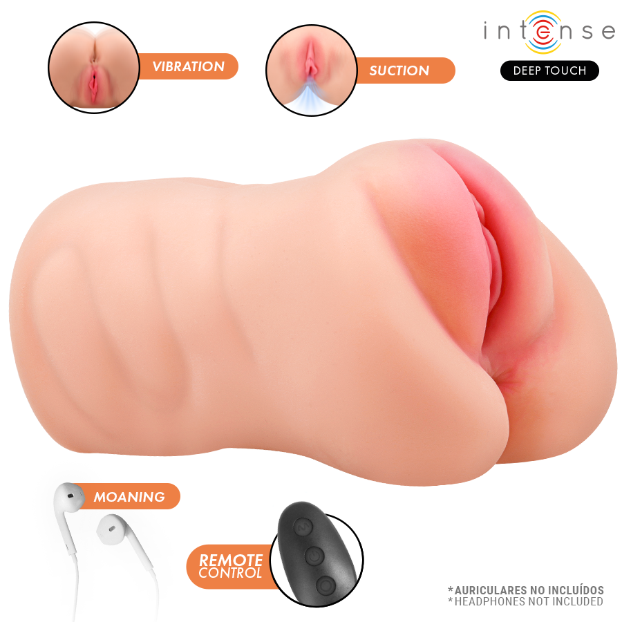 INTENSE DEEP TOUCH - KRISTA VAGINALMASTURBATOR MIT SAUG-, VIBRATIONS- UND STIMMEFFEKT 1,2 KG – Bild 5