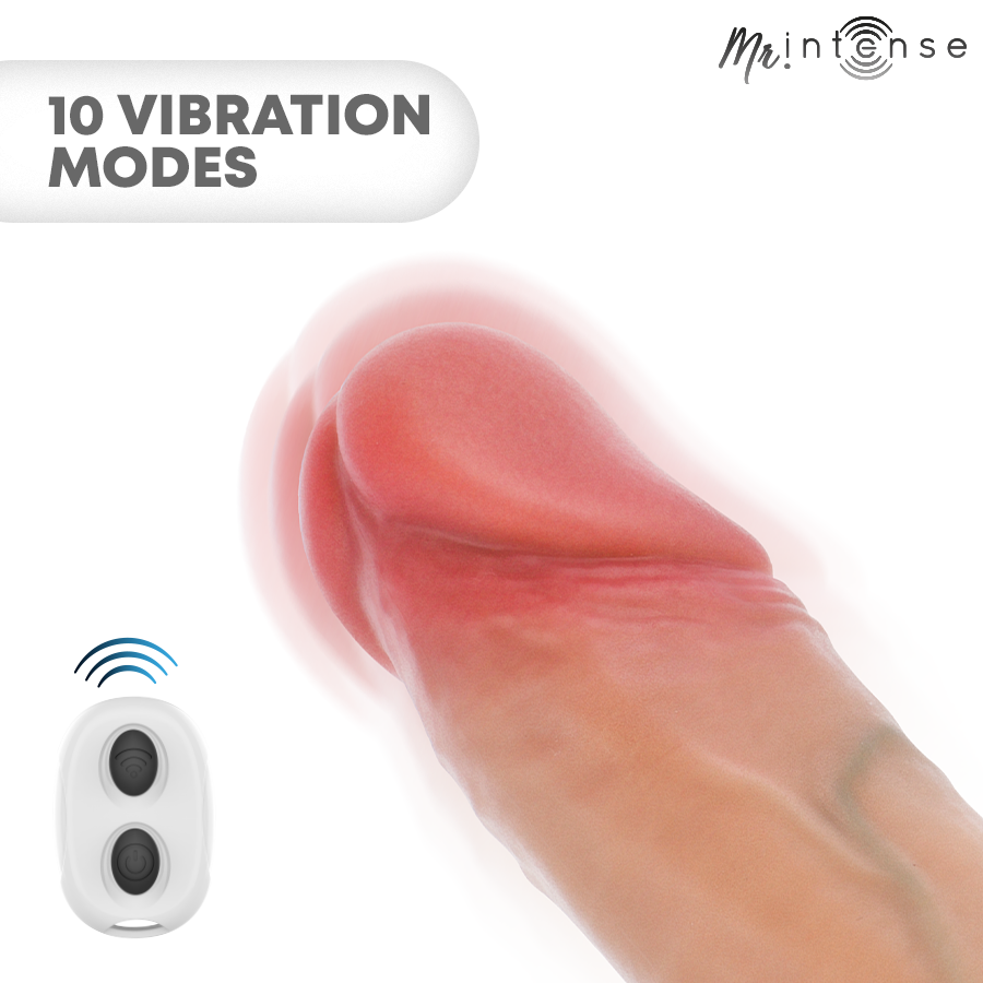 MR INTENSE - ARNOLD M VIBRATOR SILIKON-PENISHÜLLE MIT FERNBEDIENUNG 14,5 CM -Ø- 4 CM – Bild 2