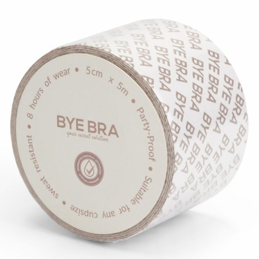 BYE-BRA - BODY TAPE DOUBLE SIDED CINTA DE DOBLE CARA BEIGE TALLA ÚNICA 5 x 500 CM – Bild 2