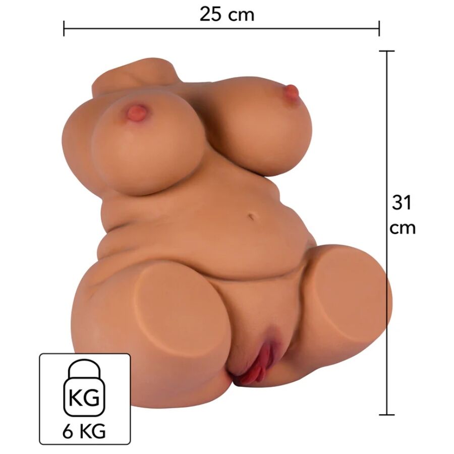 HIDDEN DESIRE - FAT FUCK QUEEN TORSO MASTURBATOR WEIBLICH 6 KG – Bild 5
