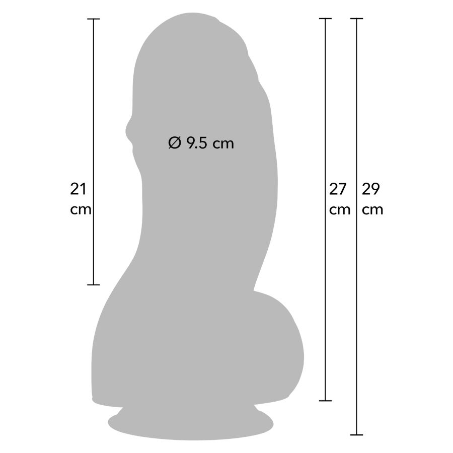 HIDDEN DESIRE - INFERNO FAT BOYS DILDO 27 CM – Bild 2