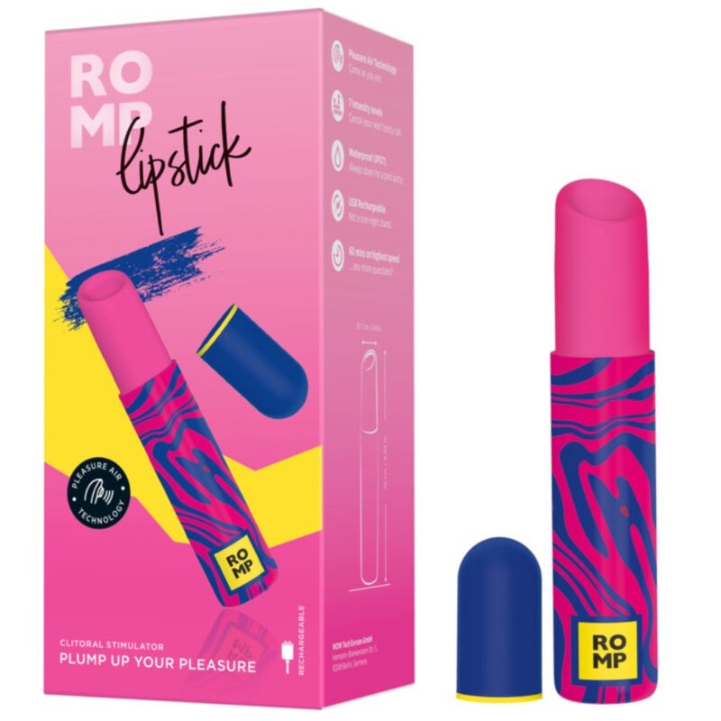 ROMP  KLITORALSTIMULIERENDER LIPPENSTIFT MIT 7 STUFEN