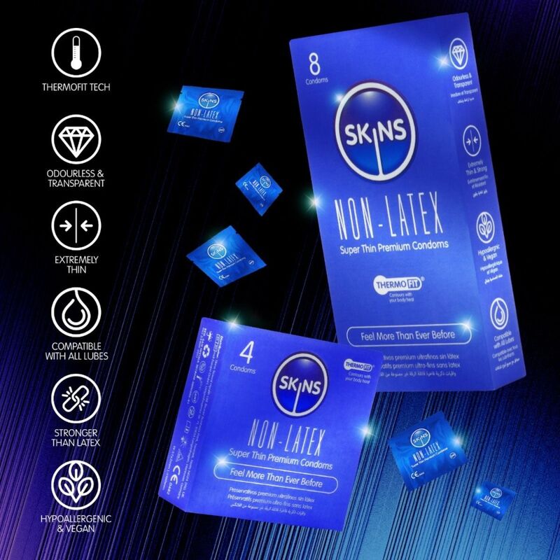 SKINS - LATEXFREIE KONDOME 4ER-PACKUNG – Bild 5