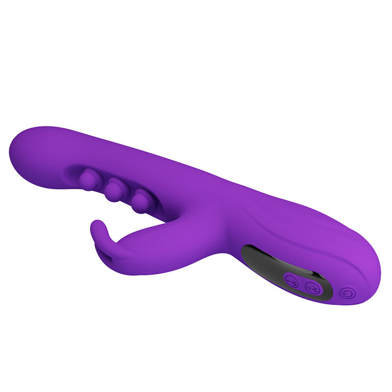 PRETTY LOVE - SABIEN RABBIT VIBRATOR MIT KLOPFSTIMULATION UND LILA LED – Bild 4