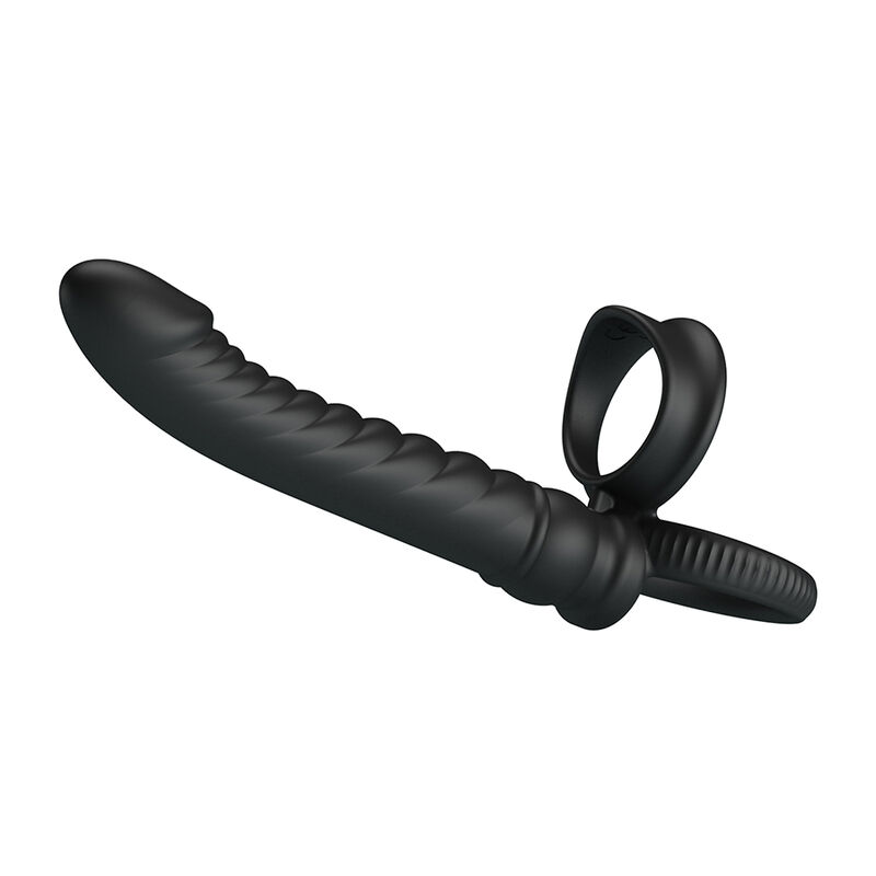 PRETTY LOVE - MERRITT ANALVIBRATOR MIT RING UND VIBRATIONSFUNKTION, SCHWARZ – Bild 4