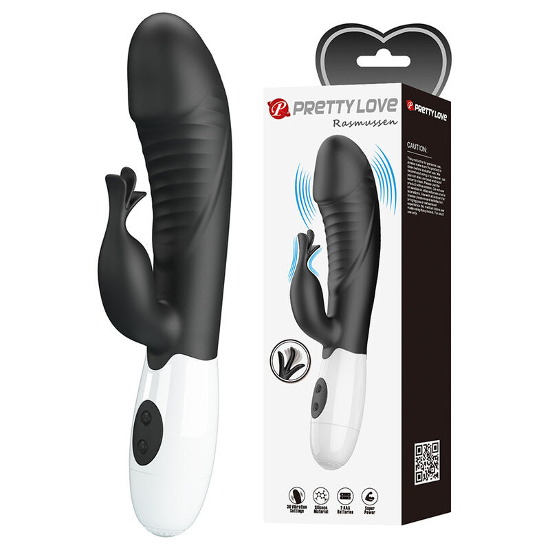 PRETTY LOVE - RASMUSSEN 30-FUNKTIONEN-HASE-VIBRATOR SCHWARZ