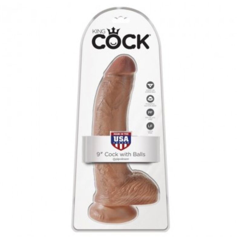 KING COCK - REALISTISCHER DILDO MIT HODEN 22,8 CM – Bild 5