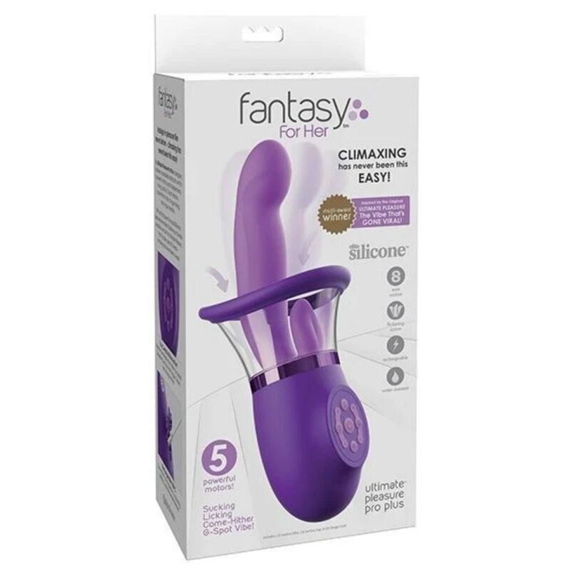 FANTASY FOR HER - ULTIMATE PLEASURE PRO PLUS HASE-VIBRATOR LILA 20,3 CM – Bild 5