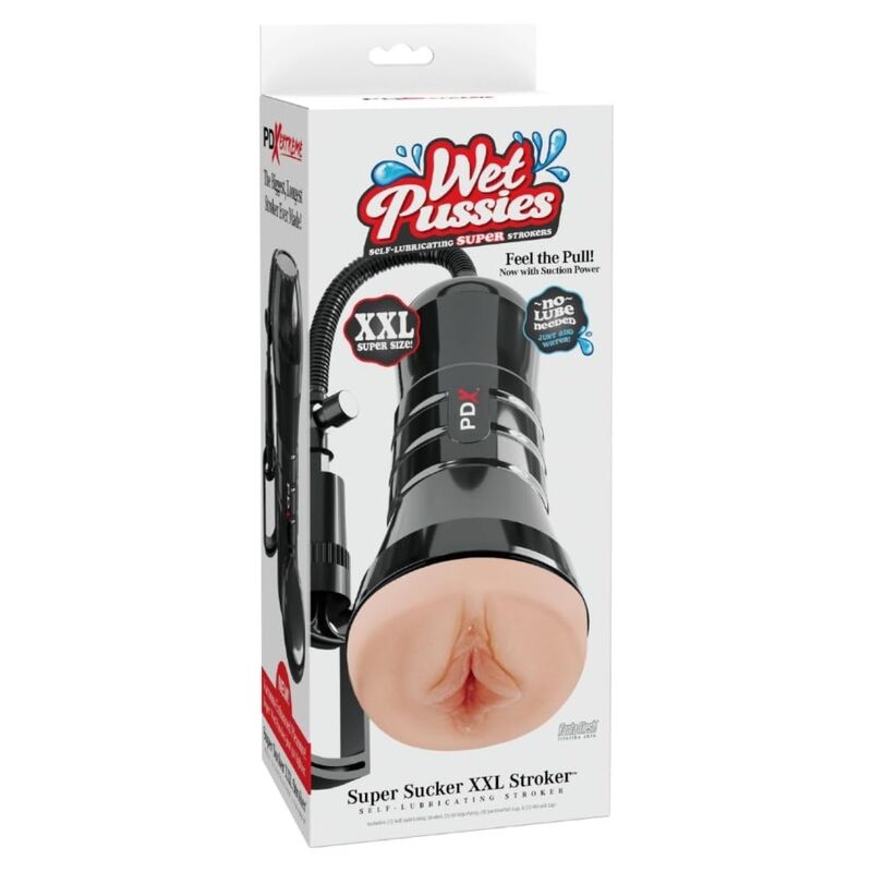 PDX EXTREME WET PUSSIES SUPER SUCKER XXL LEICHTER VAGINA-STROKER MIT SAUGFUNKTION 27,3 CM – Bild 5