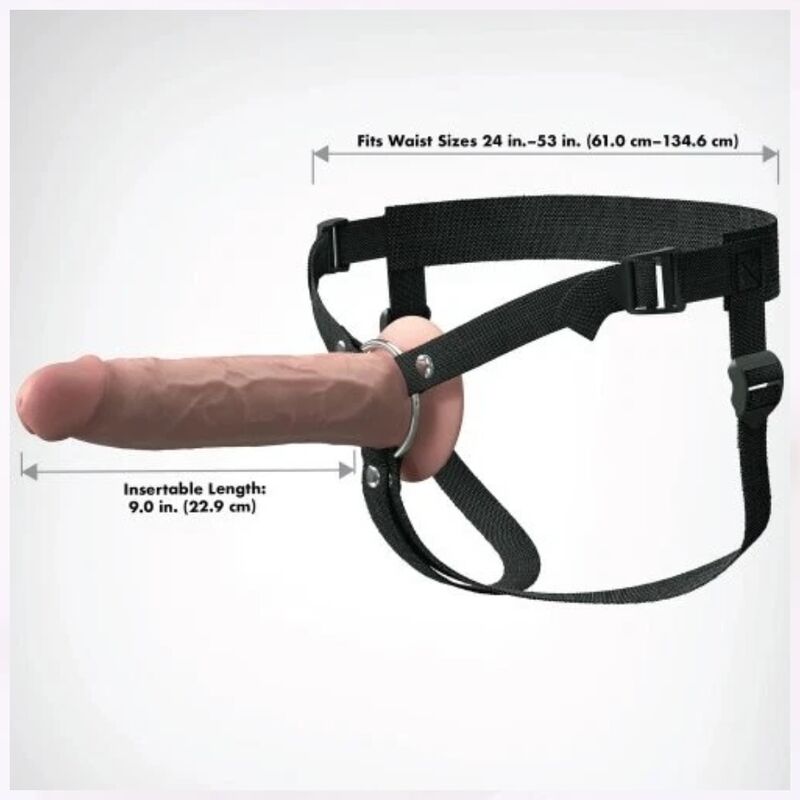 FANTASY X-TENSIONS - ELITE REALISTIC HOLLOW STRAP-ON 24,1 CM – Bild 5