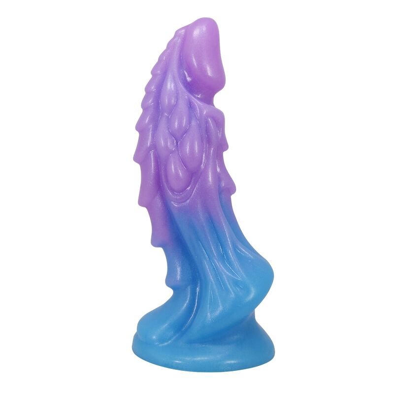 POWER MONSTERS - ATLANTEANS REALISTISCHER DILDO MIT SAUGNAPF 19 CM Ø 5 CM BLAU  LILA