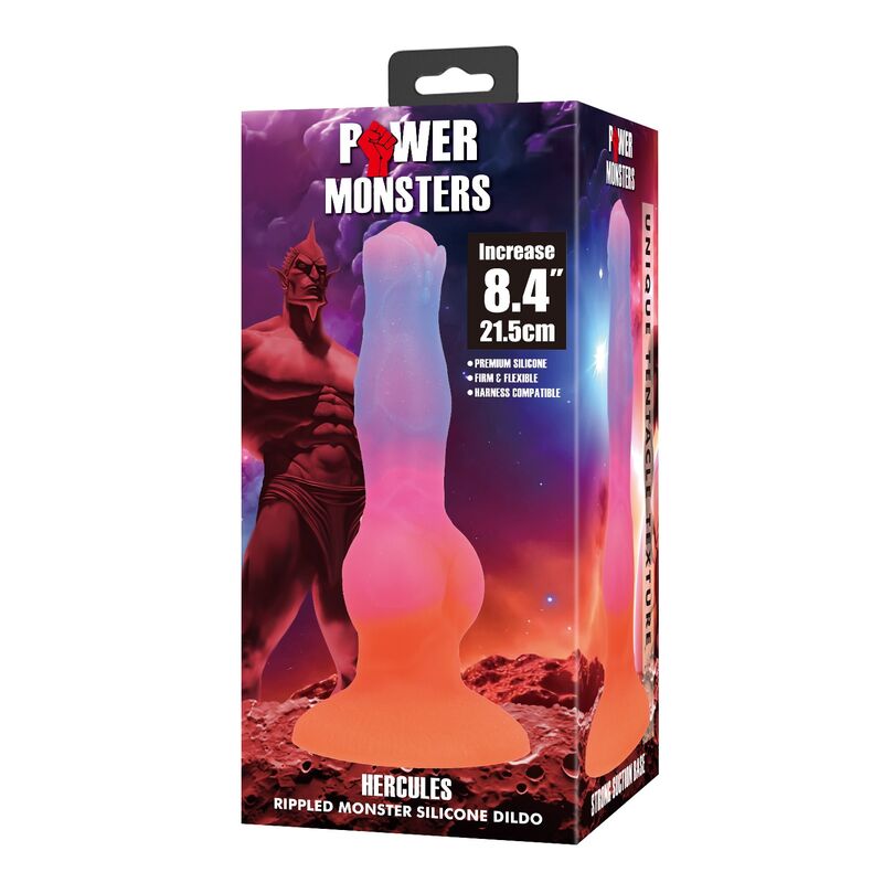 POWER MONSTERS - HERCULES FANTASY SILIKONDILDO 21,5 CM Ø 5 CM – Bild 2