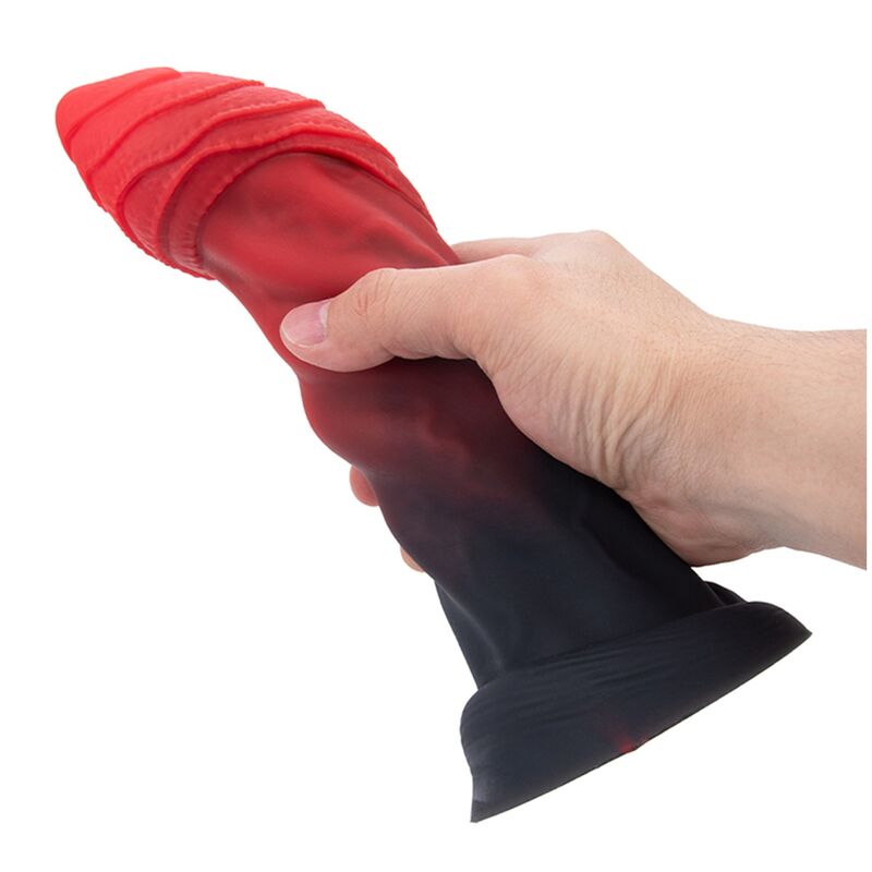 POWER MONSTERS INFERNAL GOLIATH BICOLOR FANTASY SILIKONDILDO 25 CM Ø 6 CM – Bild 4