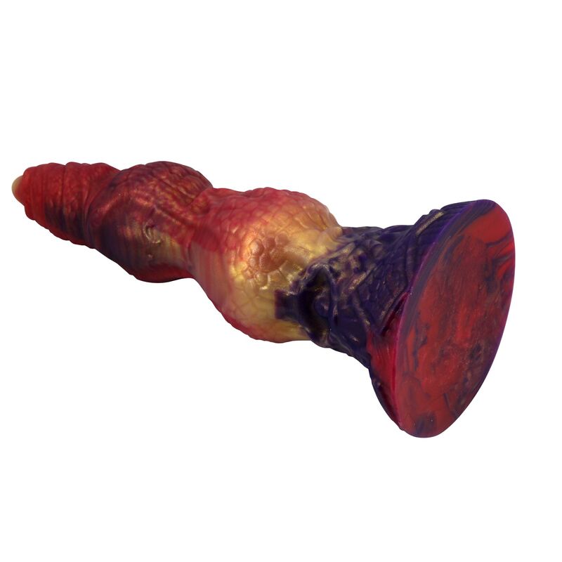 POWER MONSTERS SAVAGE BEASTLORD DREIFARBIGER FANTASY-SILIKONDILDO 24 CM Ø 5 CM – Bild 4