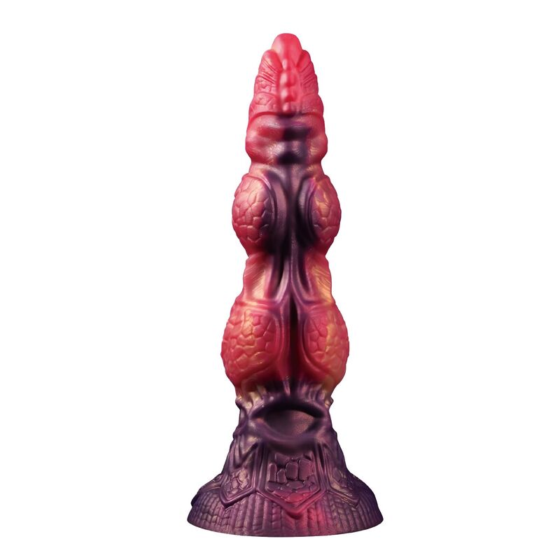POWER MONSTERS SAVAGE BEASTLORD DREIFARBIGER FANTASY-SILIKONDILDO 24 CM Ø 5 CM – Bild 3