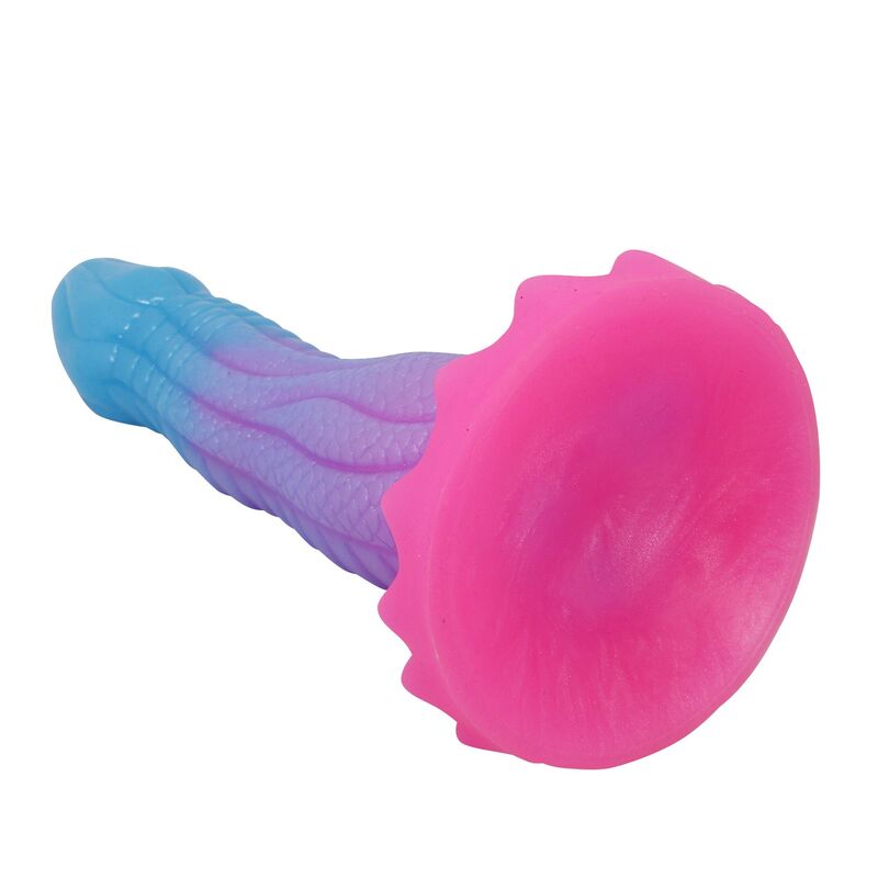 POWER MONSTERS - VOID PYTHON FANTASY DILDO MIT SAUGNAPF 20,5 CM Ø 5,2 CM BLAU, LILA PINK – Bild 5