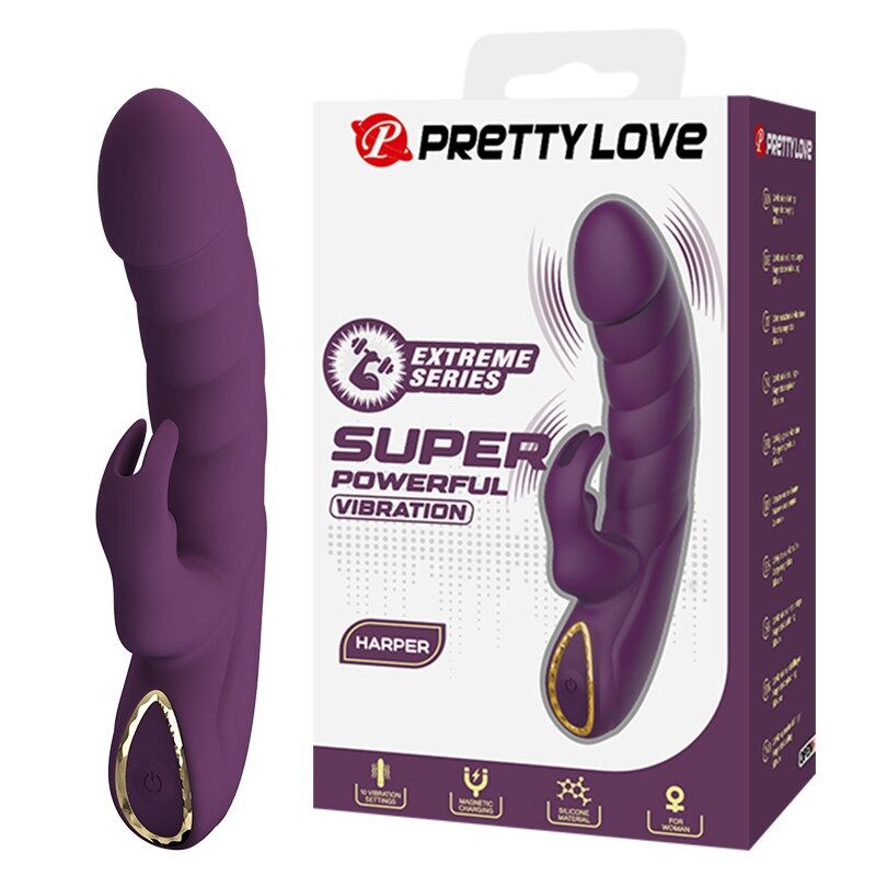 img_229742_2acc26309f430f3ca7397f1b564deae2_1.jpg PRETTY LOVE - HARPER WIEDERAUFLADBARER HASENVIBRATOR MIT 10 FUNKTIONEN, LILA