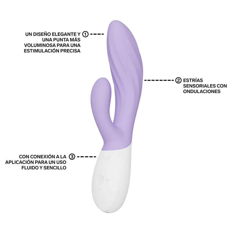 LELO - INA TWIST VIBRADOR RABBIT PUNTO G Y CLÍTORIS LAVANDA – Bild 3