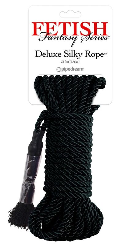FETISH FANTASY SERIES SCHWARZES DELUXE-SEIDENSEIL 9,75 M