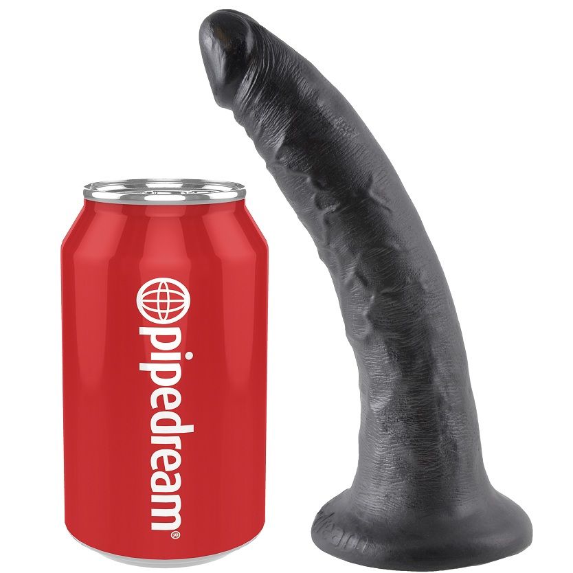 KING COCK - DILDO SCHWARZ 17.8 CM – Bild 3