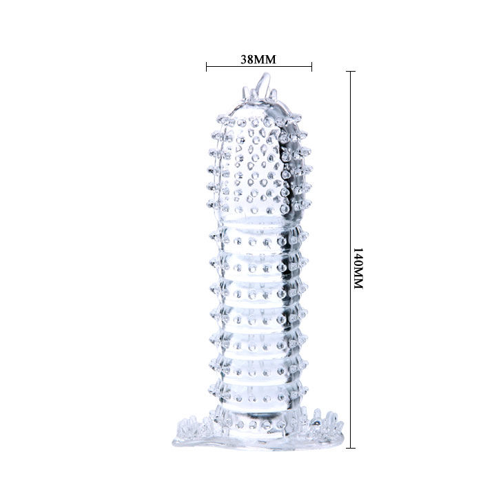 BAILE - PENISHÜLLE MIT REIZPUNKTEN LILA 14 CM – Bild 3