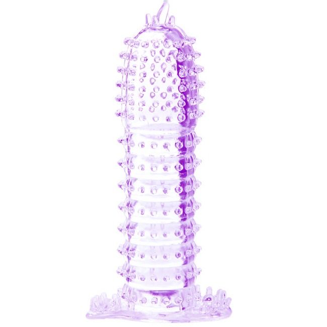 BAILE - PENISHÜLLE MIT REIZPUNKTEN LILA 14 CM – Bild 5