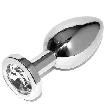 METAL HARD - ANALPLUG DIAMANT TRANSPARENT KLEIN 5,71 CM – Bild 2