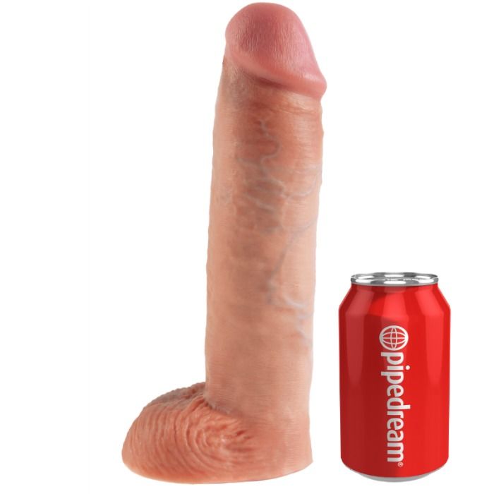 KING COCK - 28 CM HOHLES STRAP-ON-STRUMPFSYSTEM FLEISCH – Bild 4